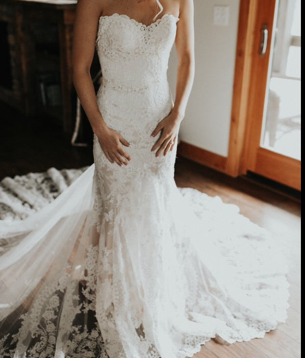 Bhldn leigh gown used hotsell