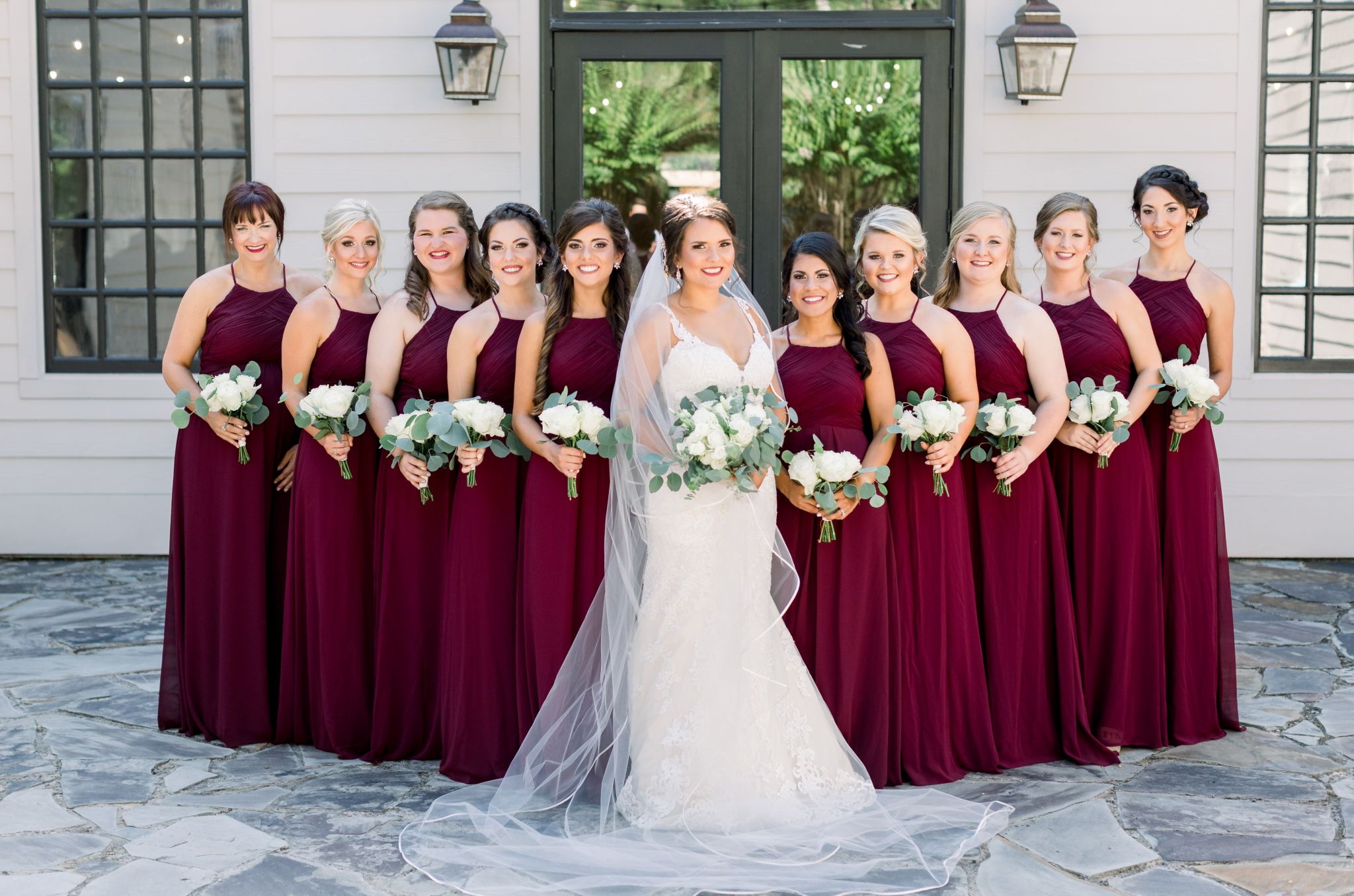 Bill levkoff 2025 bridesmaid dresses wine