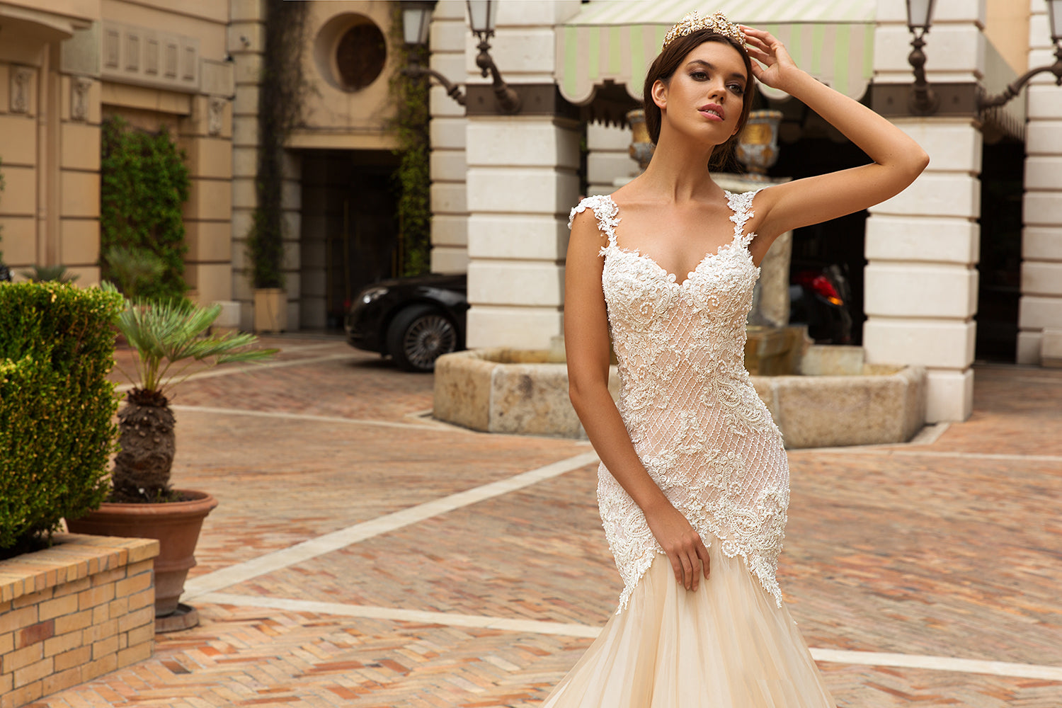 Haute Couture Wedding Dress Crystal Design Crystal Design Solange