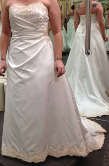 David's bridal champagne color sale