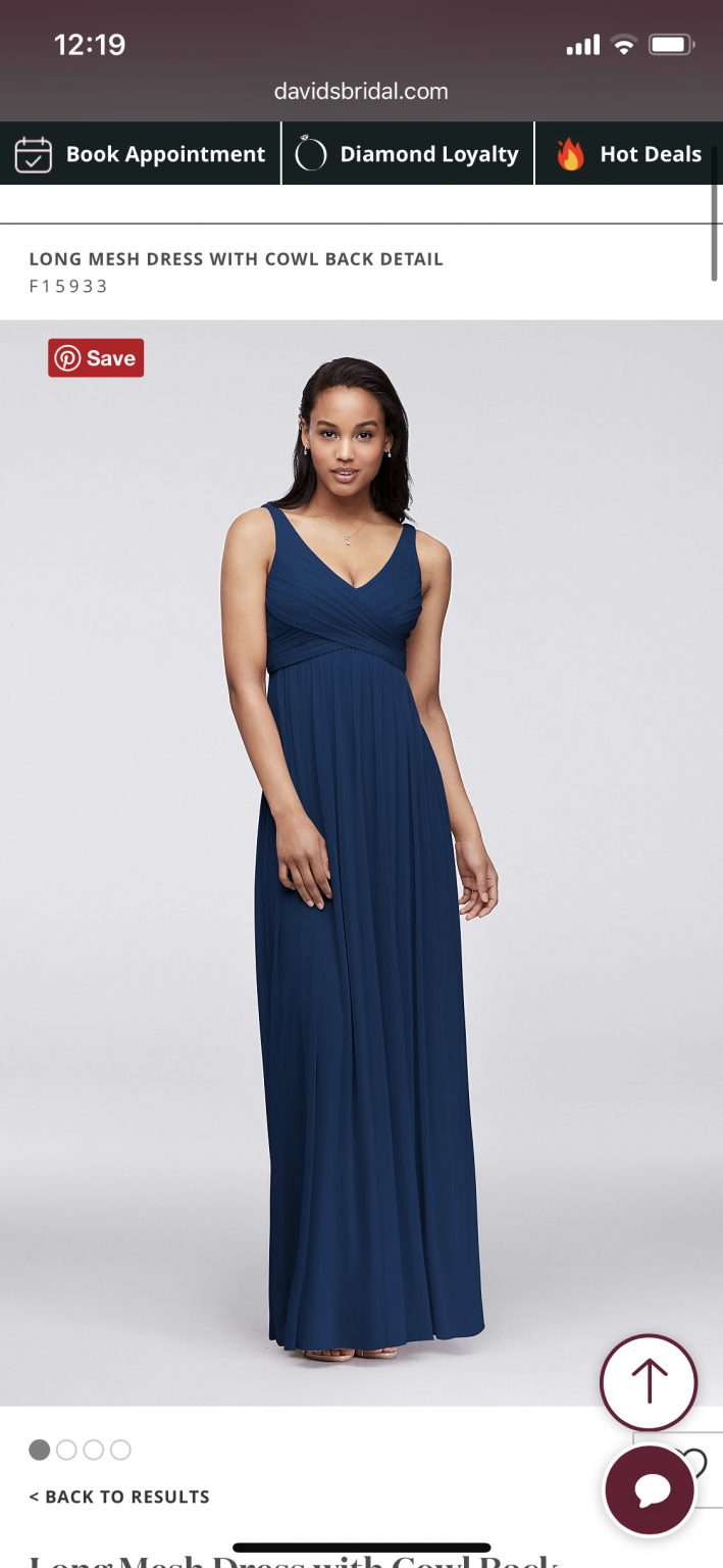 Davids bridal clearance navy blue dresses