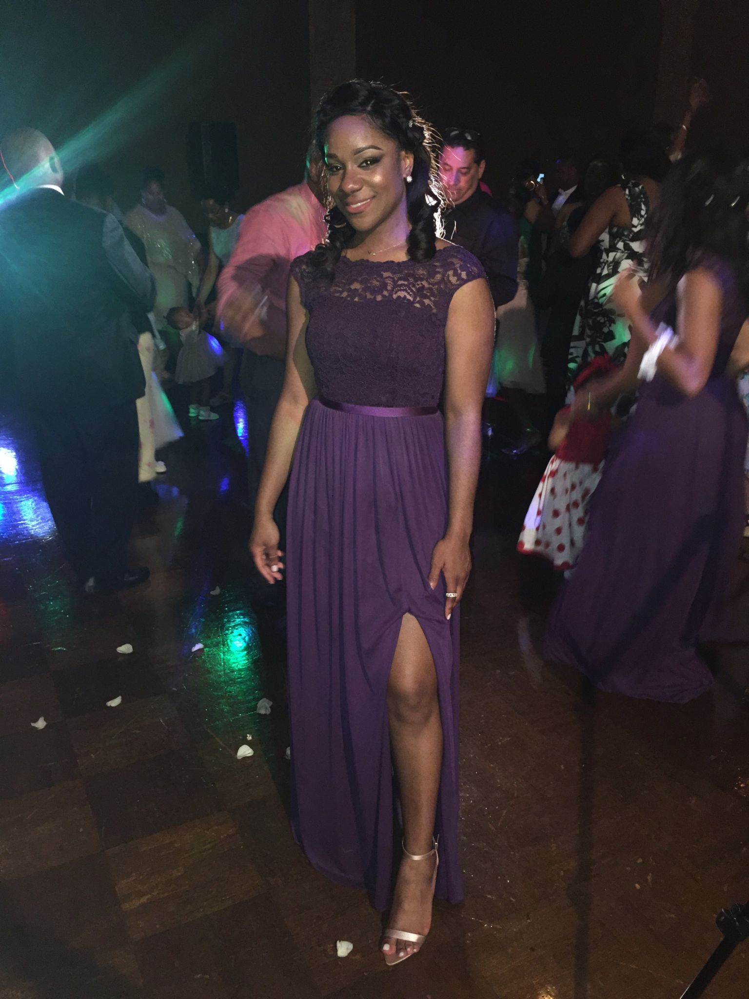 Davids Bridal Purple Dress