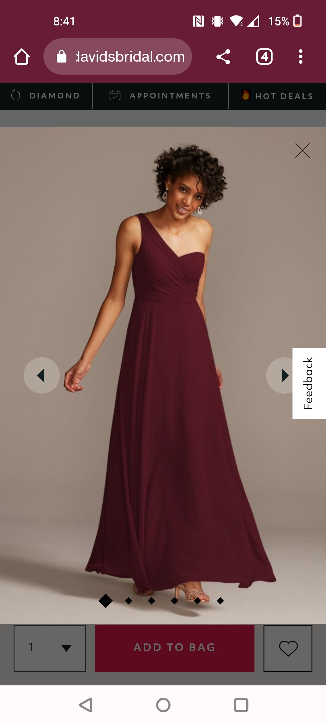 David's bridal wine color sale