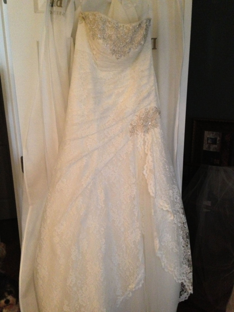 David s Bridal David s Bridal YP3344 Size 2 Nearly Newlywed