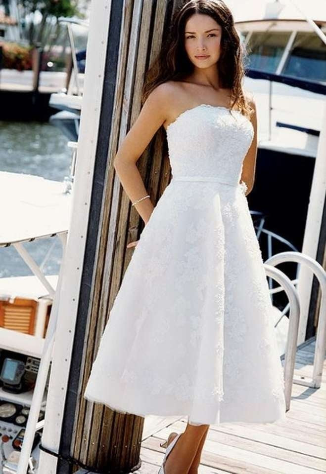 Galina Tea Length Wedding Dress