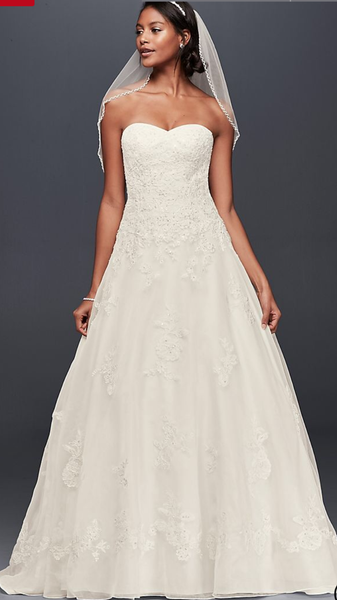 David's bridal jewel wedding dress sale