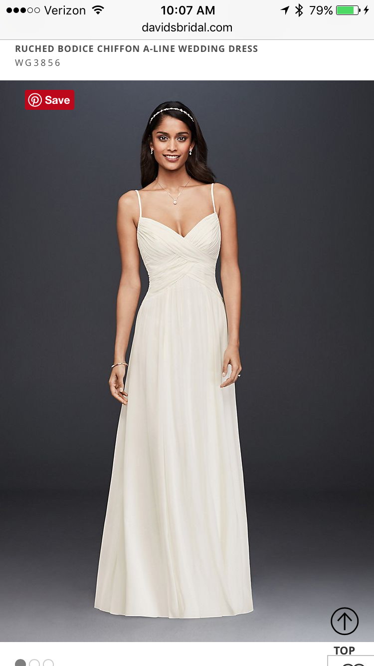 David's sales bridal chiffon