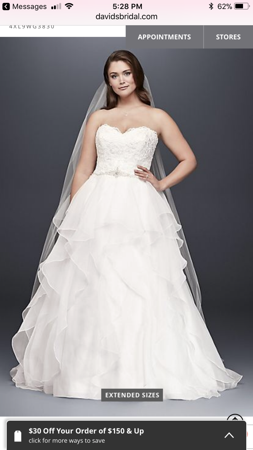 David's Bridal 9WG3830 – Nearly Newlywed
