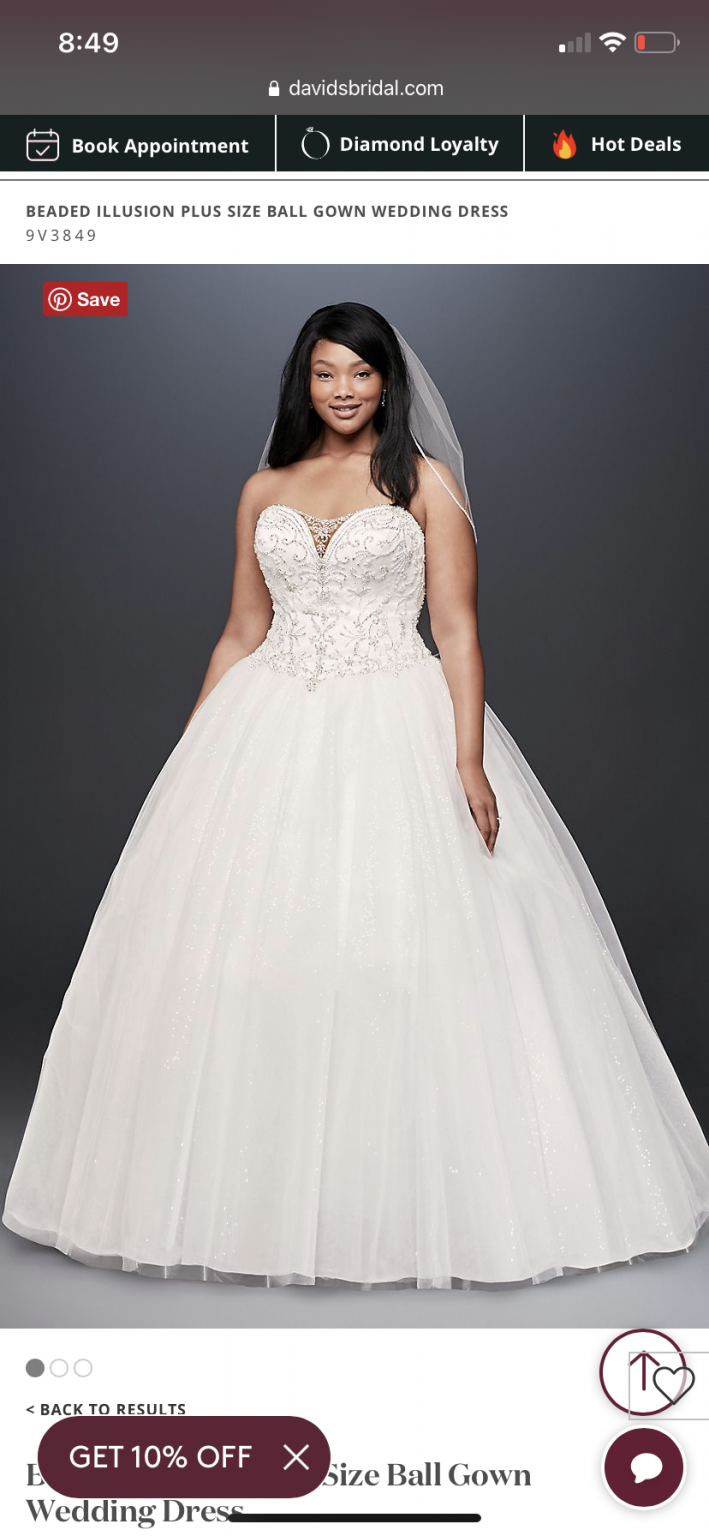 David's bridal illusion on sale dress