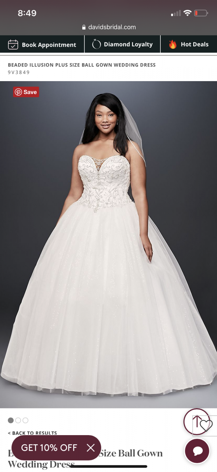 David's bridal 2025 beaded dress