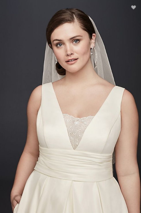 plus size bridesmaid dresses davids bridal Two Piece Wedding David's David's Bridal Satin Cummerbund Plus Size Wedding Dress – Nearly mischa-boudoir-hi-lo-chemise Halter Neckline Wedding Dresses Size:9-10yrs