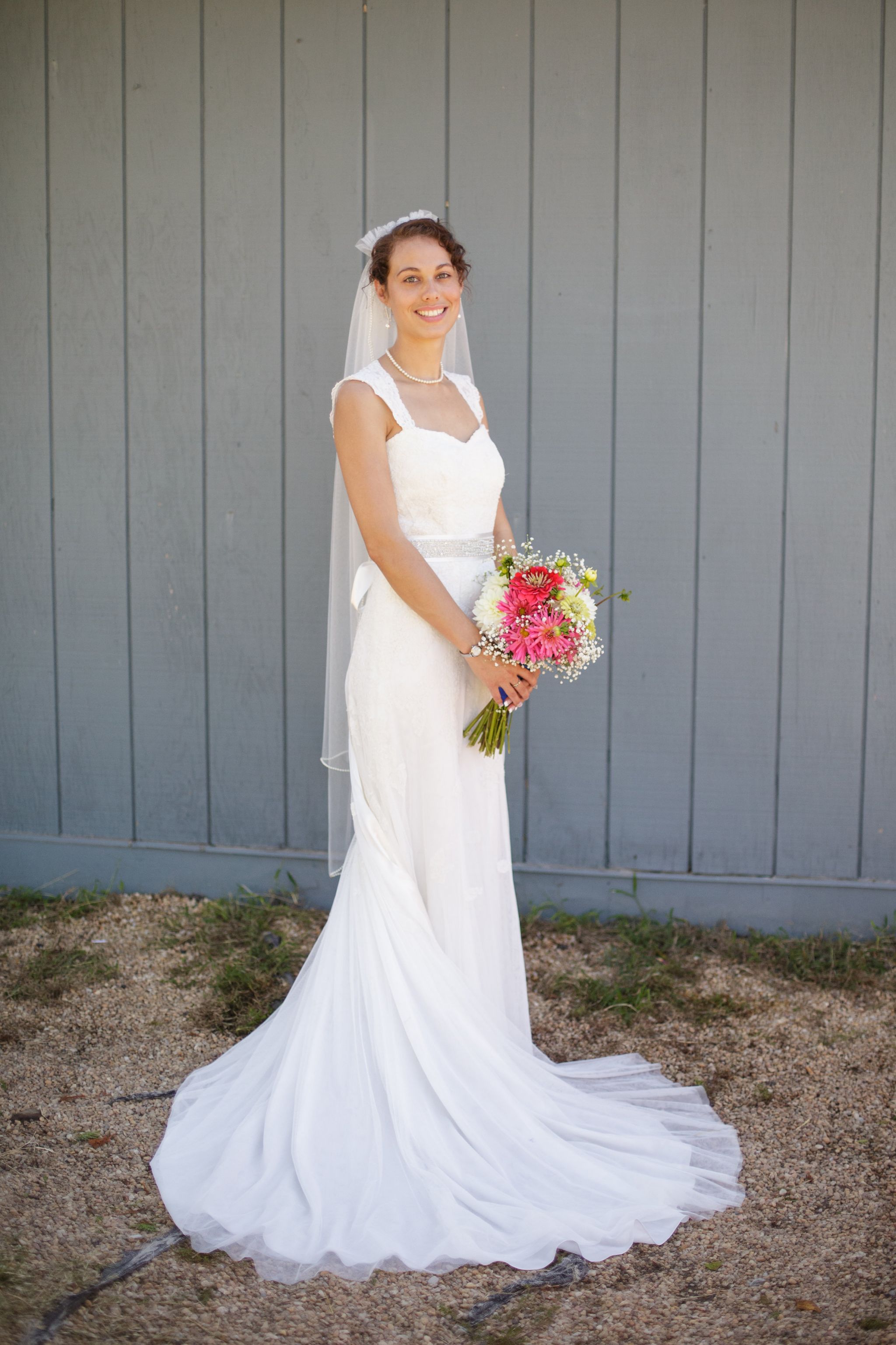 David's bridal keyhole outlet dress