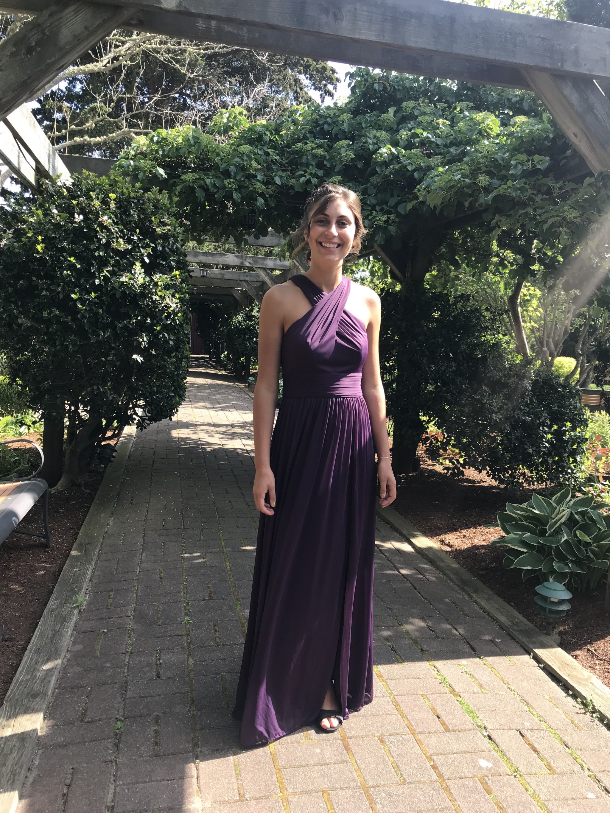 Purple Bridesmaid David's Bridal Plum Color David's Bridal