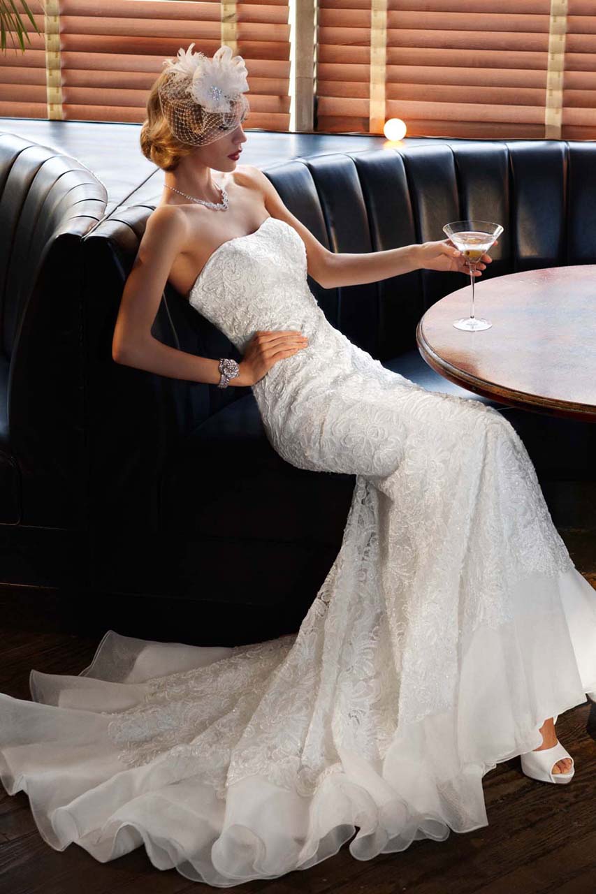 Galina Signature David's Bridal Piece Wedding Dress GALINA
