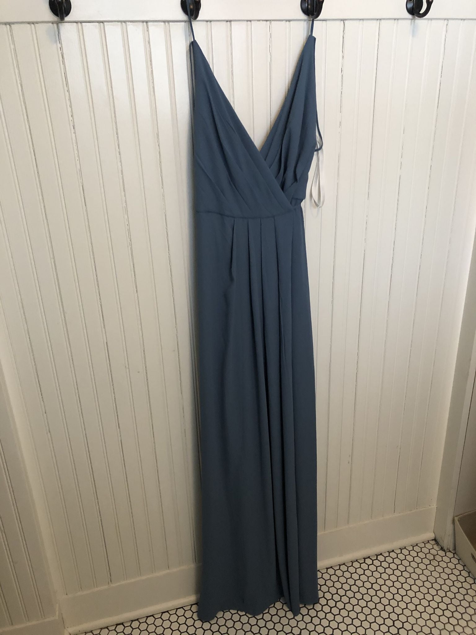 David's bridal double strap hotsell long georgette