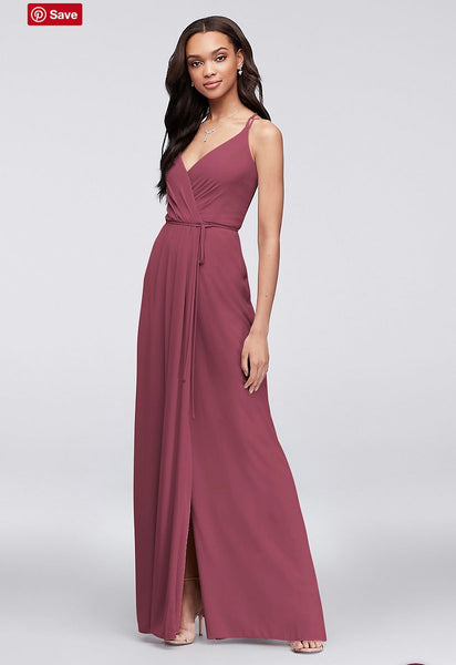 David's bridal 2025 wrap dress