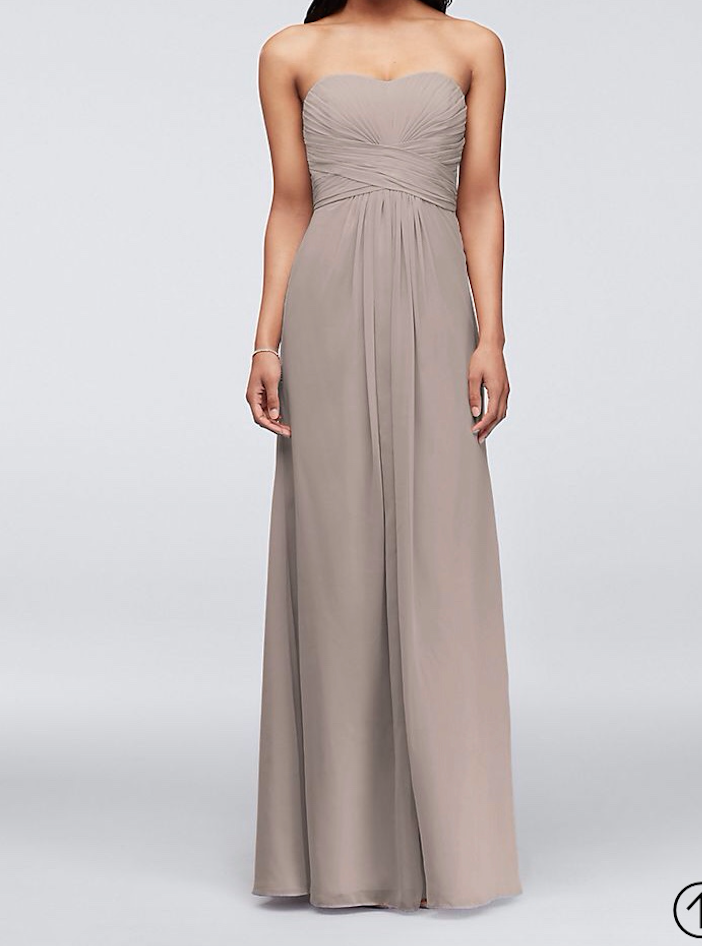 Bridal Biscotti Bridesmaid Taupe Bridesmaid Dresses David's
