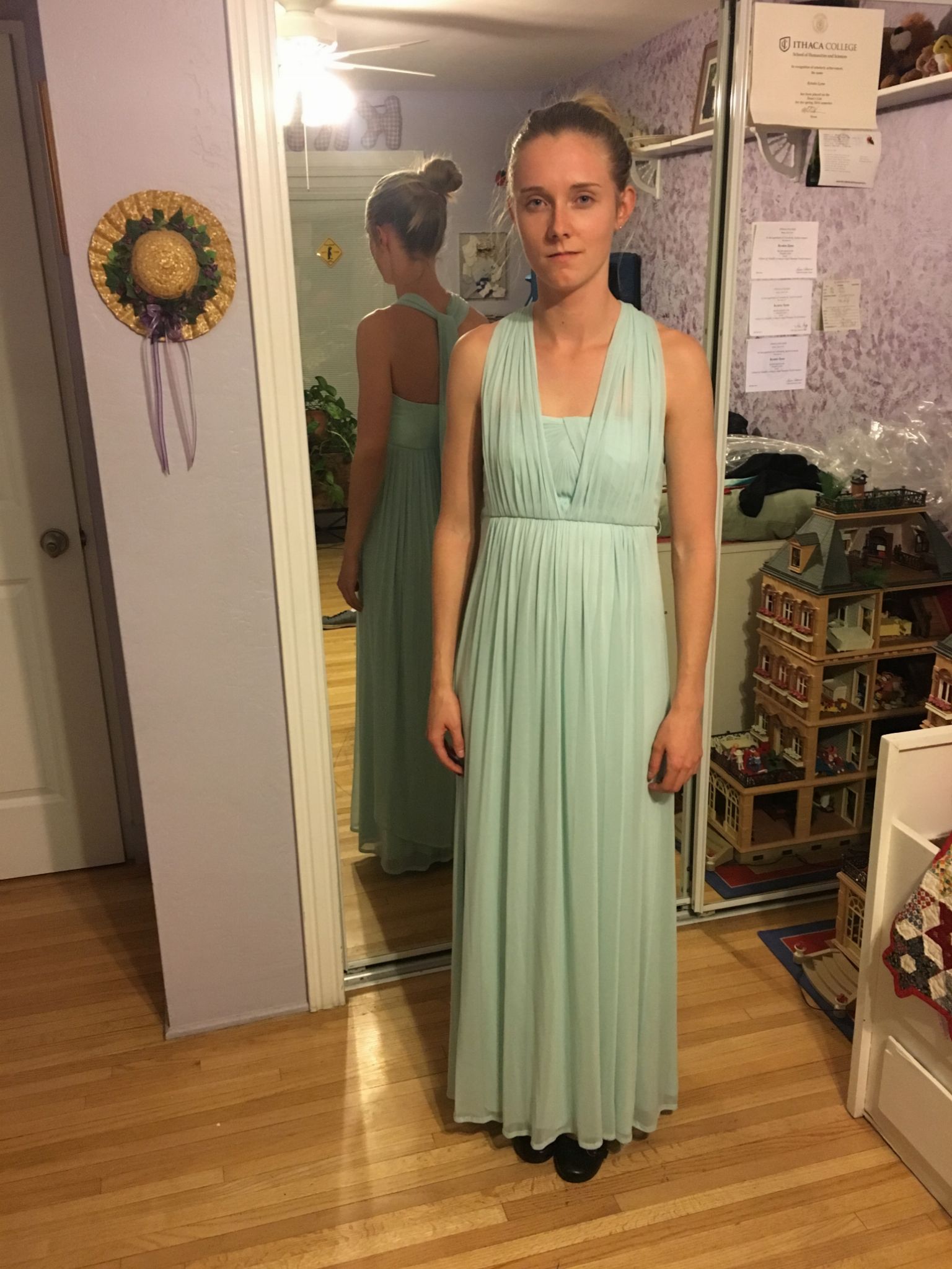 Davids bridal cheap mint dress