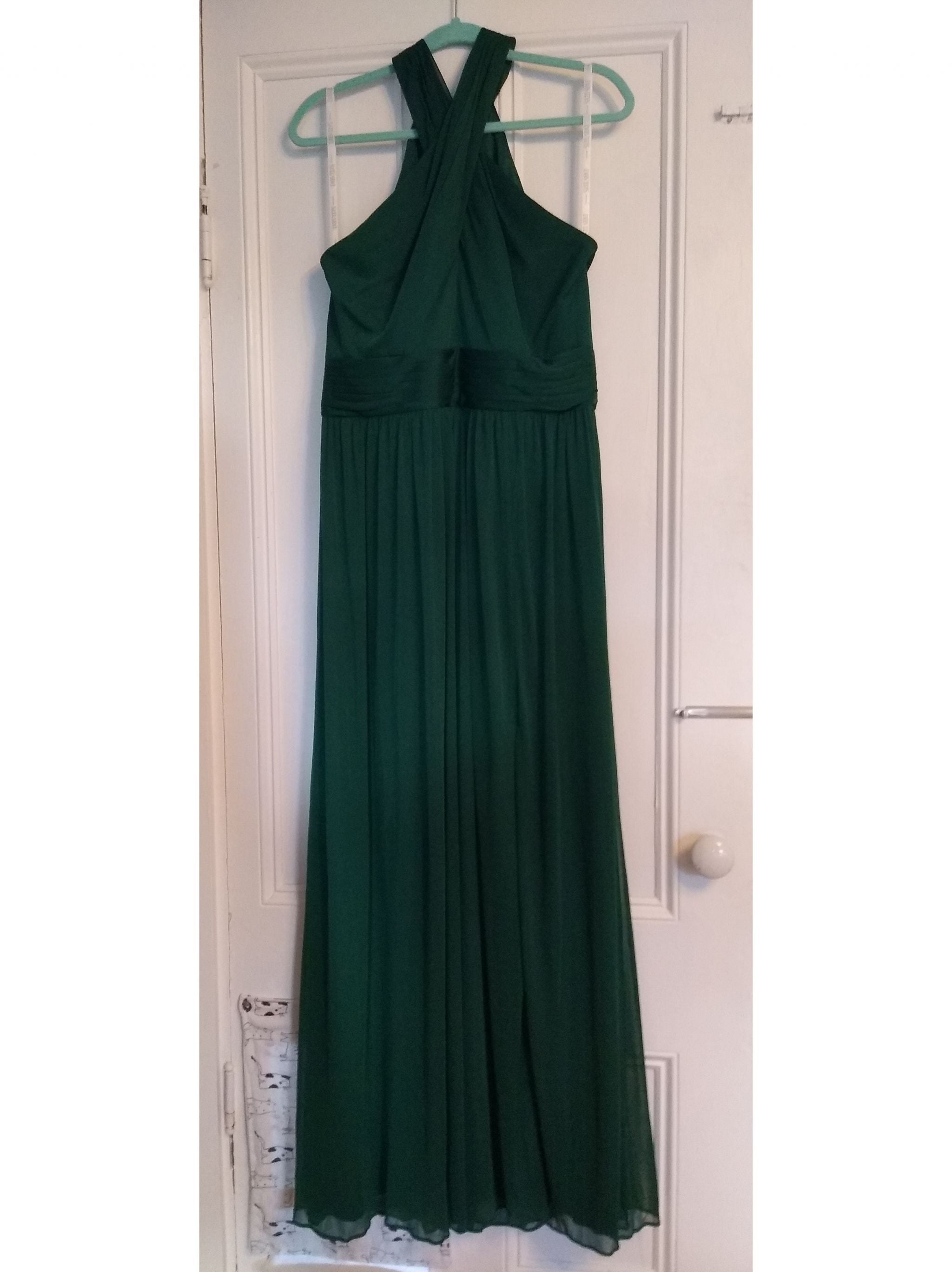 David's bridal dark hot sale green bridesmaid dresses