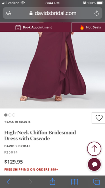 David's sales bridal f20014