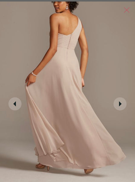 David's bridal ballet pink bridesmaid outlet dress