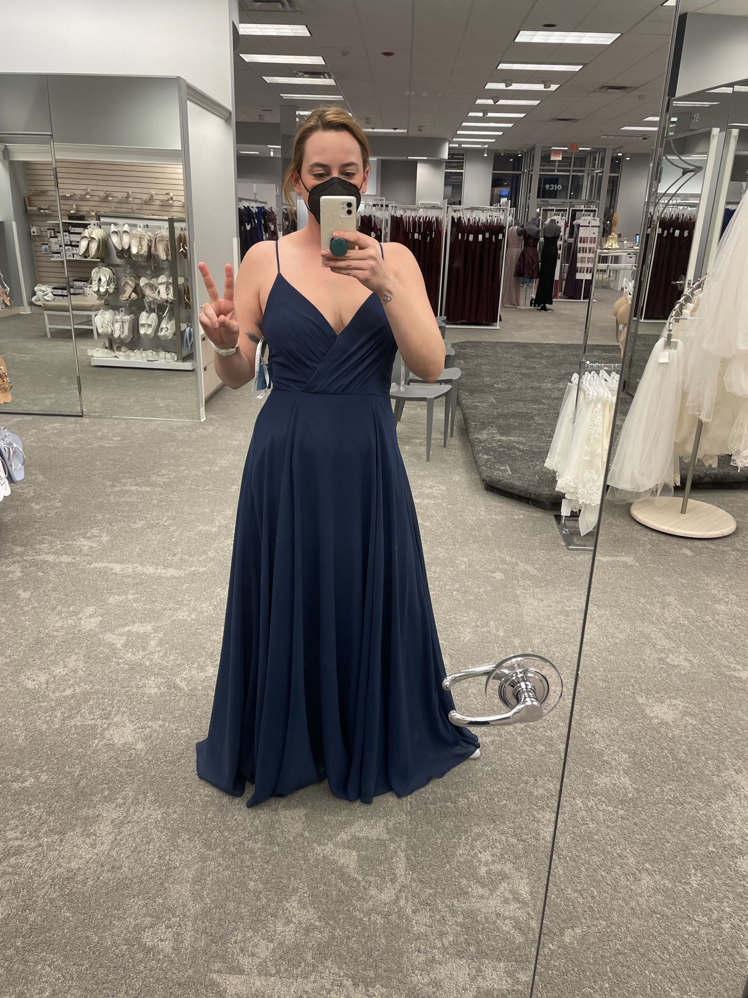 David's bridal marine deals color dress