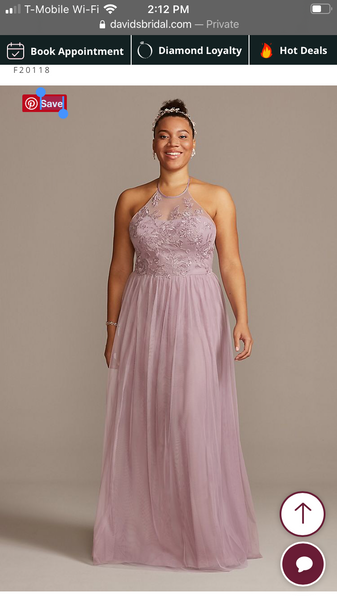 David's bridal quartz clearance bridesmaid