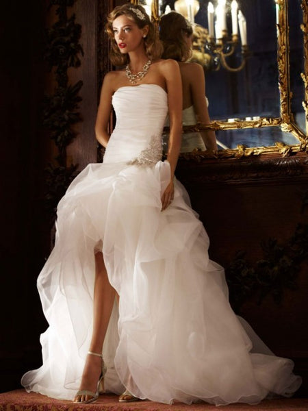 David's bridal high shop low wedding dress