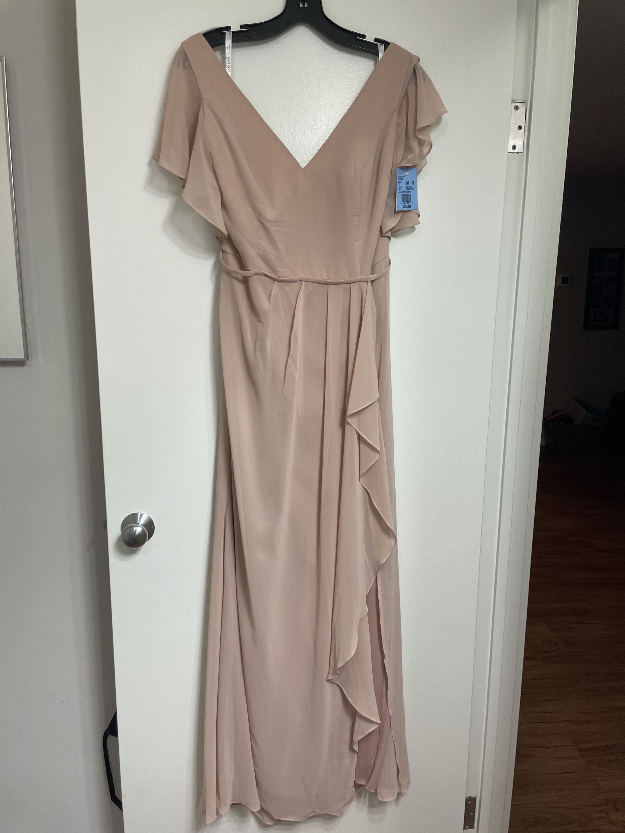 David's bridal flutter sleeve clearance dress