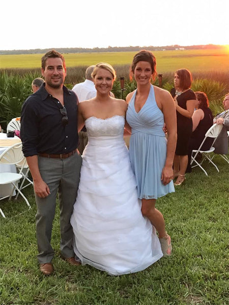 David's bridal hotsell ice blue dress