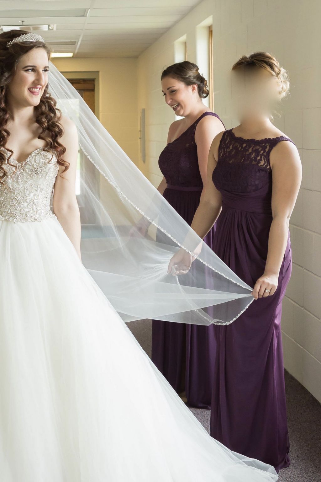 David's bridal illusion neckline bridesmaid best sale