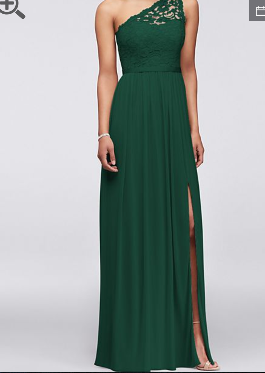 David's bridal dark sales green bridesmaid dresses