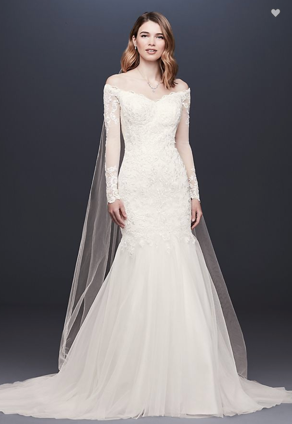 David's bridal long sales sleeve