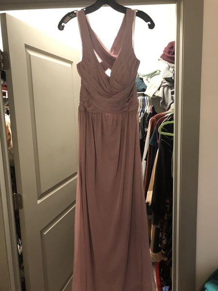 David's bridal cross sale back bridesmaid dress