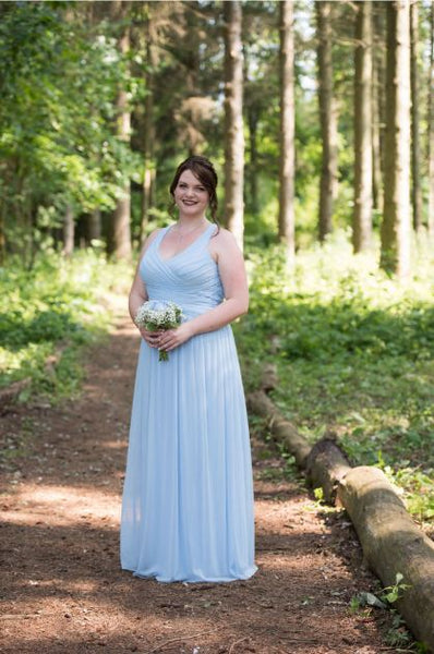 David's bridal mesh long shop bridesmaid dress with crisscross back