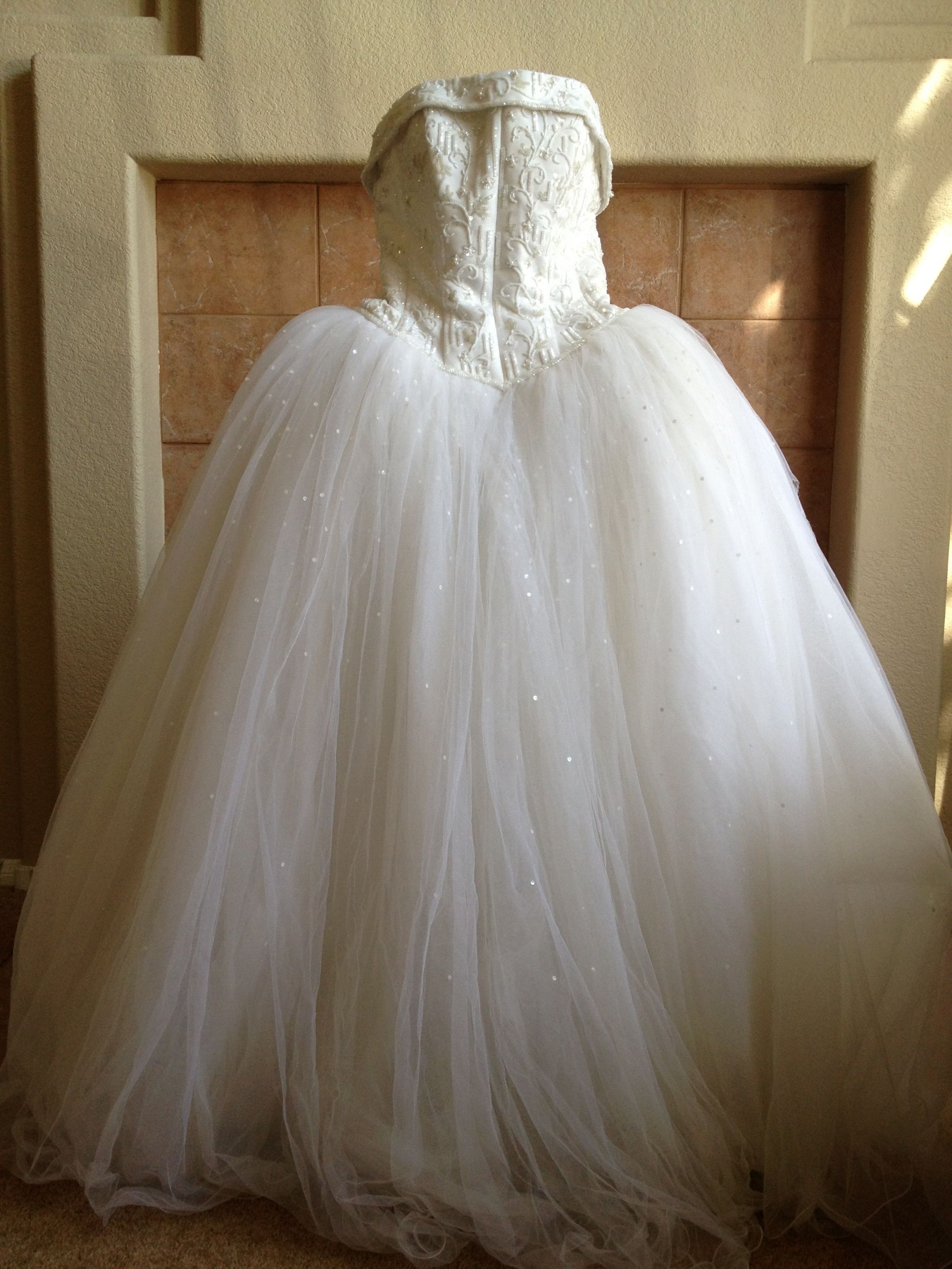 David s Bridal MichaelAngelo princess corset wedding gown