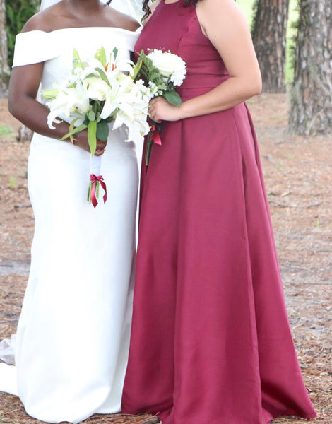 David's bridal deals mikado bridesmaid