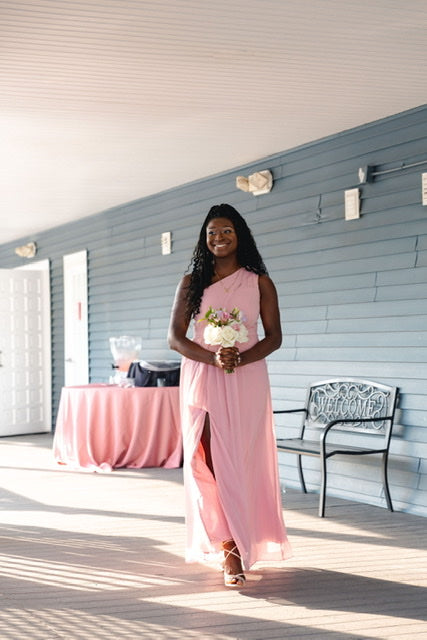 David's bridal pink dress best sale