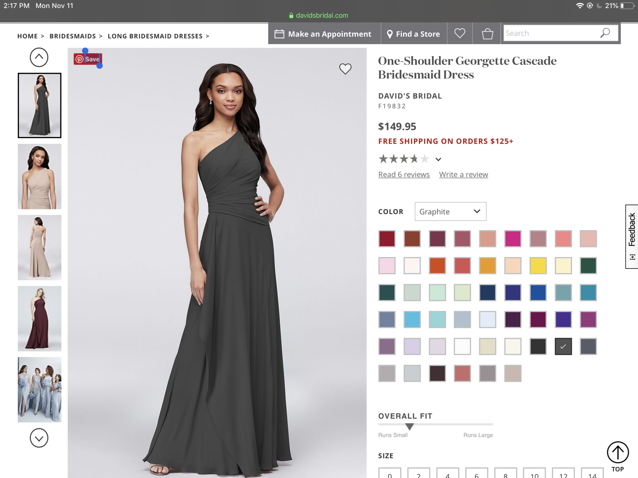 Georgette sales david's bridal