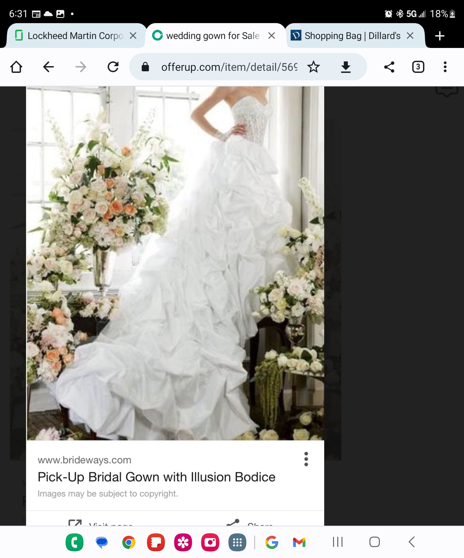 David's Bridal Pick-up illusional bodice and lace up back – Nearly