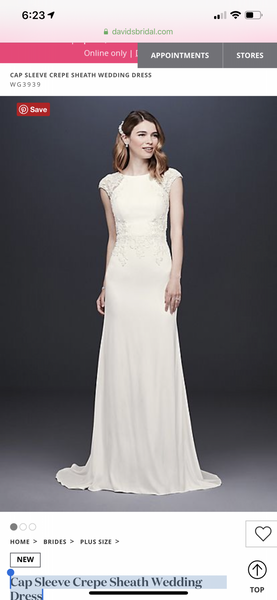 David s Bridal WG3939 PreOwnedWeddingDresses