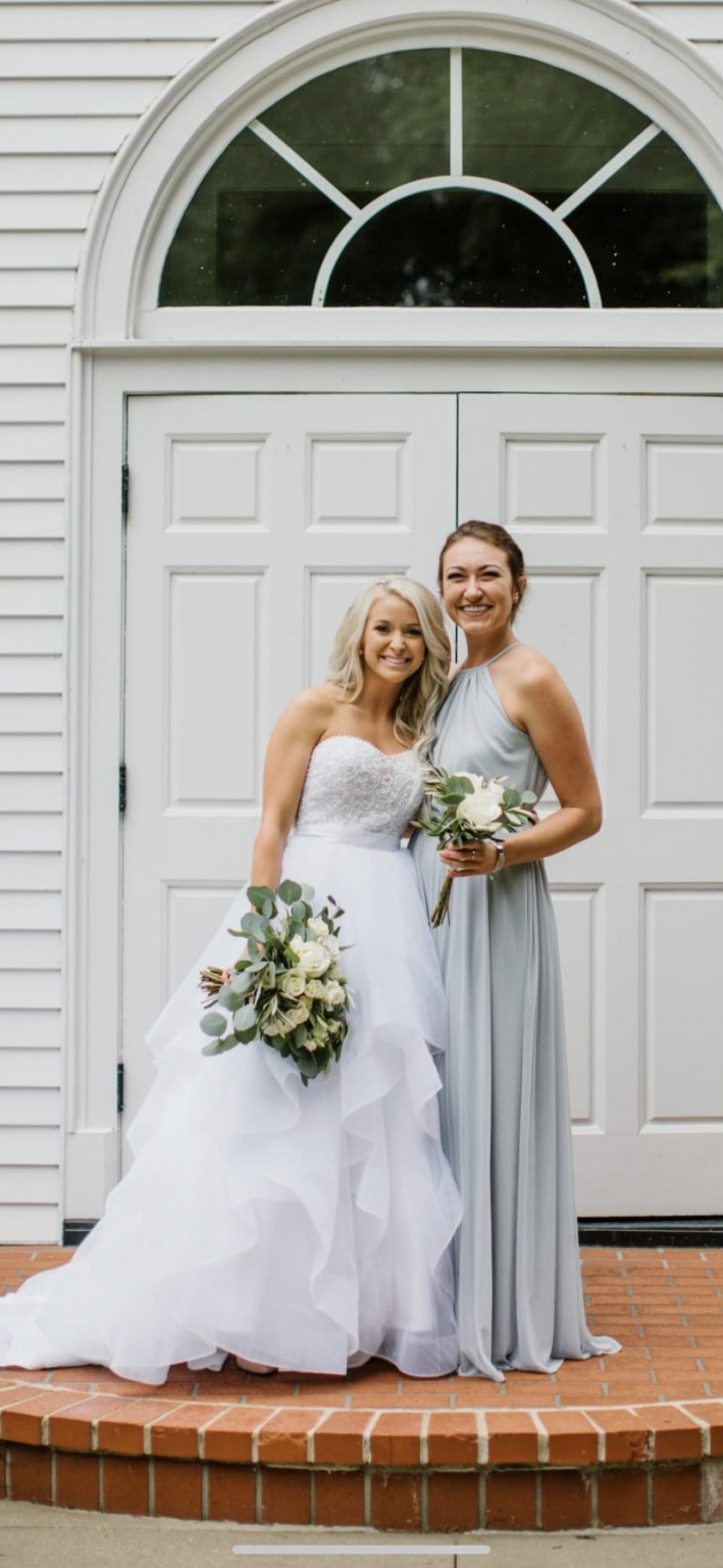 David's bridal halter bridesmaid dress best sale