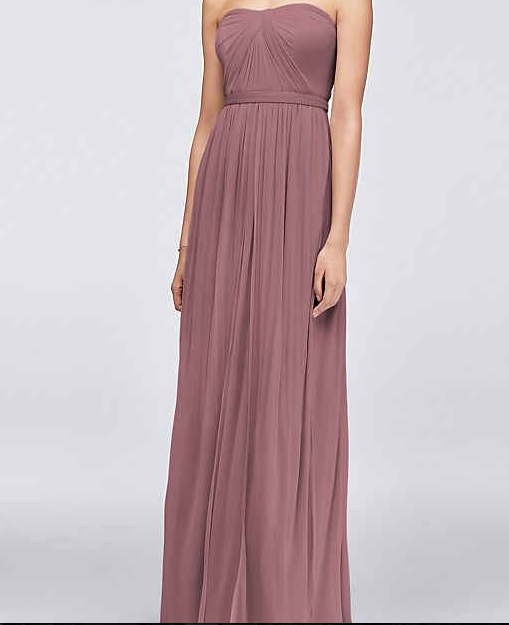 David's bridal convertible mesh dress online