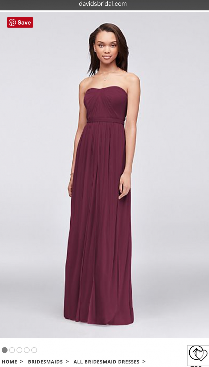 David's bridal shop convertible dress