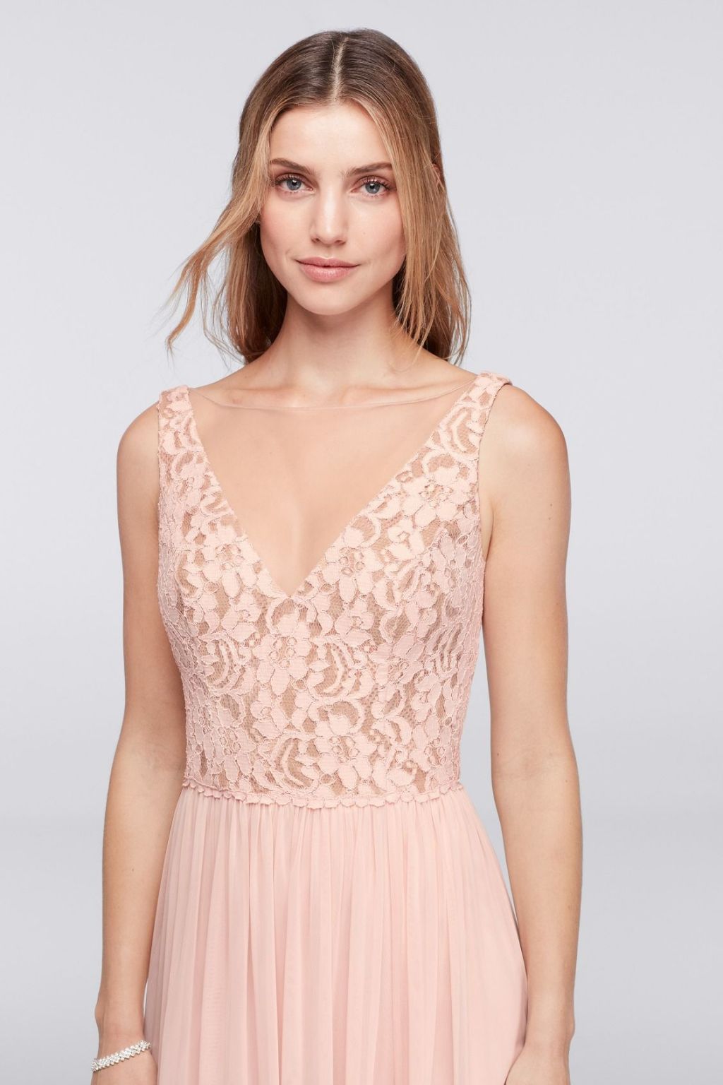 Bride Dresses Davids Bridal W11104 David's Bridal W11104 Illusion