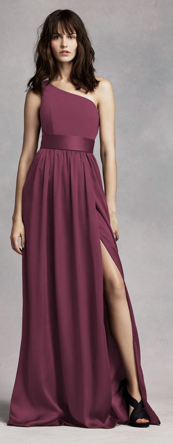 vera wang one shoulder bridesmaid dress Vw360453 Purple Vera Wang Davids Bridal David's Bridal Collection Vera Wang Bridesmaid Dresses 2018 vera wang wedding dress price Tropical Hibiscus T-Shirt Dress S/26:March Color:OD GREEN