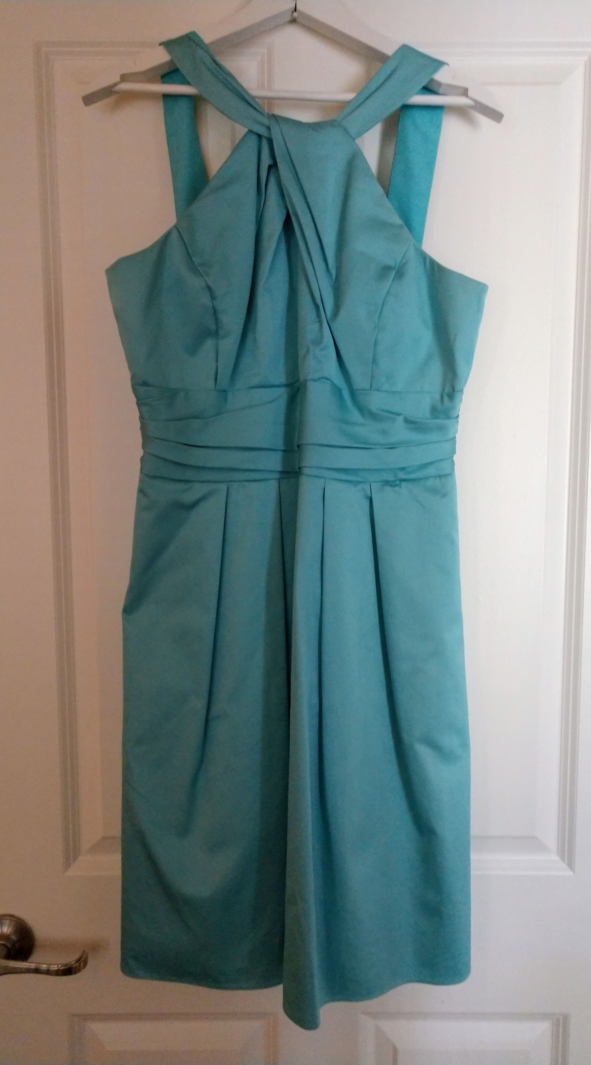 David's Bridal Y Neck Cotton Sateen – Nearly Newlywed