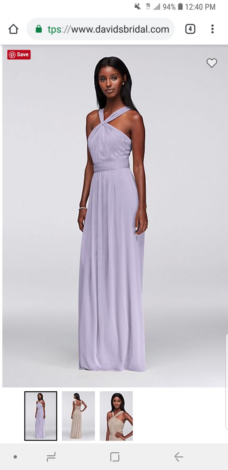 David's bridal 2024 lilac dress