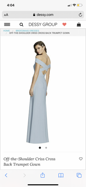 Dessy bridesmaid top dress 2987