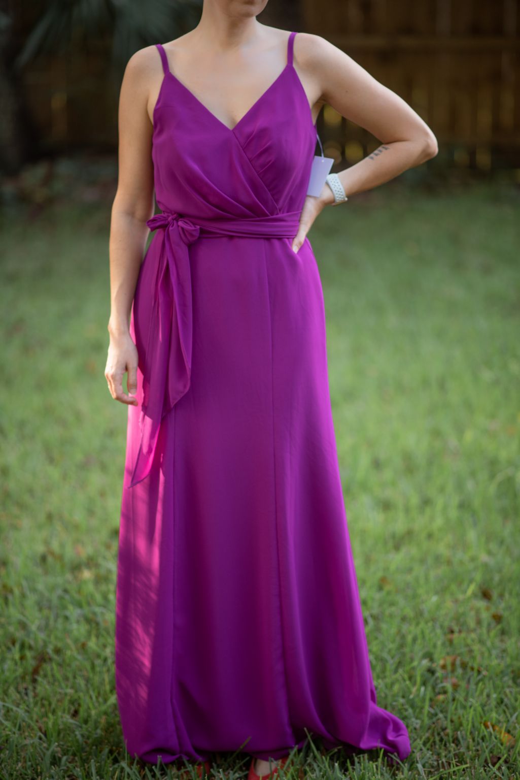 Persian Plum Chiffon Bridesmaid Dresses